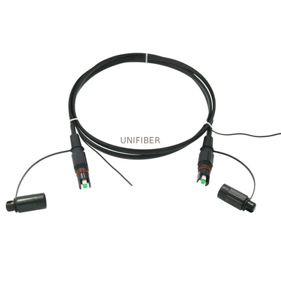 SST Toneable OptiTap SC/APC Flat Drop Cable Fiber Cable Assembly With Pulling Eye