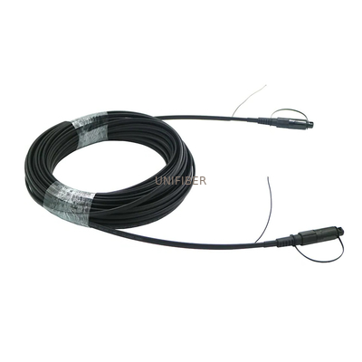 SST Toneable OptiTap SC/APC Flat Drop Cable Fiber Cable Assembly With Pulling Eye