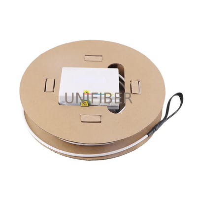G657A2 FTTH Fiber Optic Termination Box Pre Terminated Wall Outlet Shutter