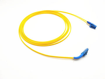 Data center 45/90 degree angled boot LC/UPC to Short Boot LC/UPC fiber optic patch cord single mode duplex 3m LSZH