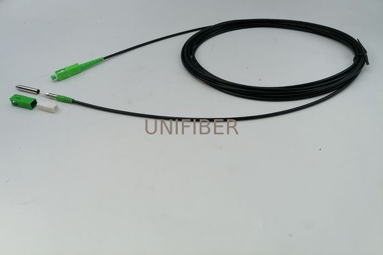 FTTH MTC SC APC 前接続された快速シールド引ける/押せるファイバーパッチケーブル